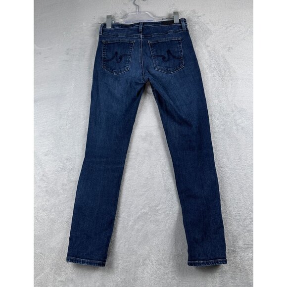 Ag Adriano Goldschmied Skinny Jeans Womens 27 Mid Rise Medium Wash PW34287 Blue - Picture 2 of 12
